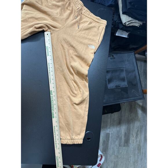 North Face Womens Half Dome Jogger Sweatpants Gold Size Medium Cozy Lounge - Picture 6 of 13